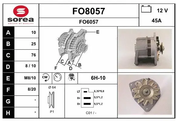 Alternator (FO8057)