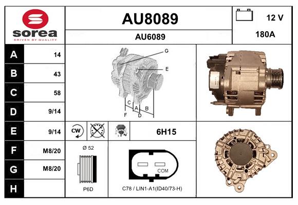 Alternator (AU8089)