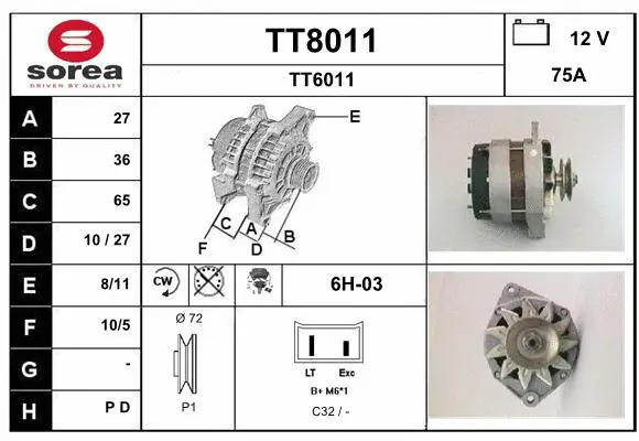 Alternator (TT8011)