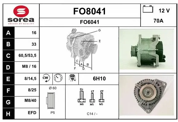 Alternator (FO8041)
