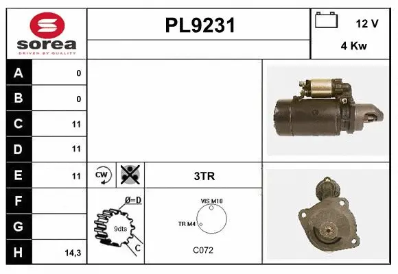 Starter (PL9231)