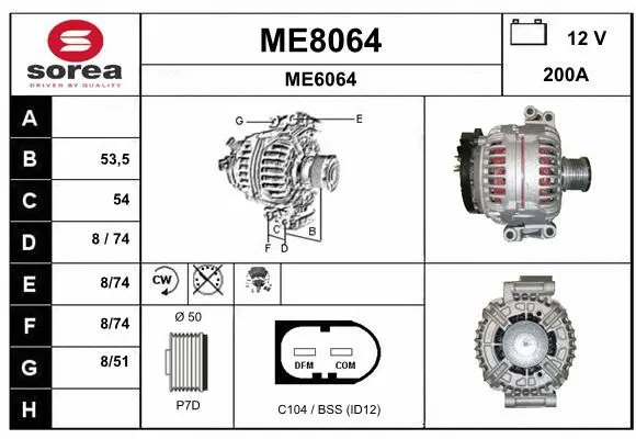 Alternator (ME8064)