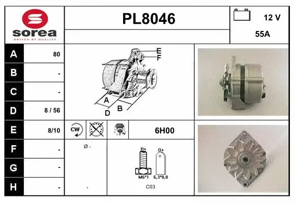 Alternator (PL8046)
