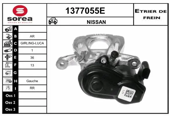 Brake Caliper (1377055E)