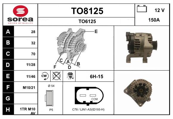 Alternator (TO8125)