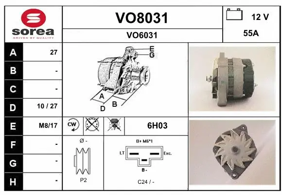 Alternator (VO8031)