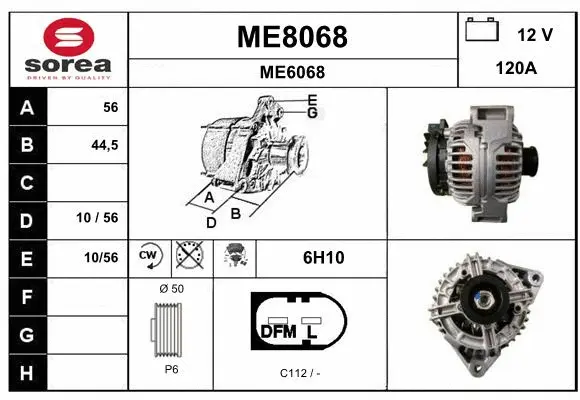 Alternator (ME8068)