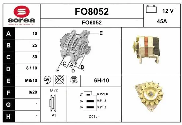 Alternator (FO8052)