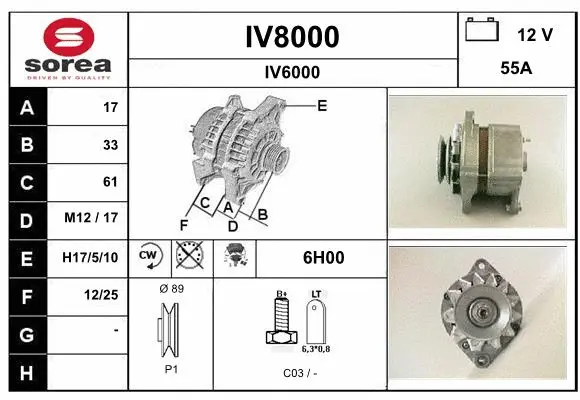 Alternator (IV8000)