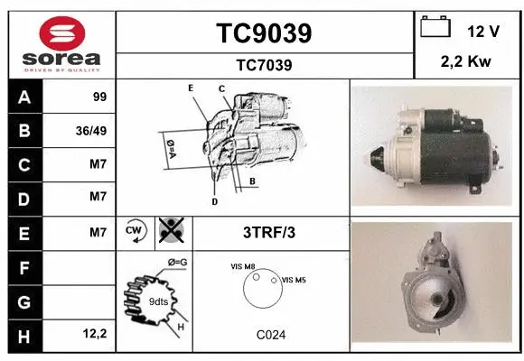 Starter (TC9039)