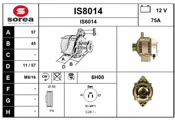 Alternator (IS8014)