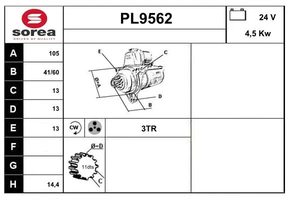 Starter (PL9562)