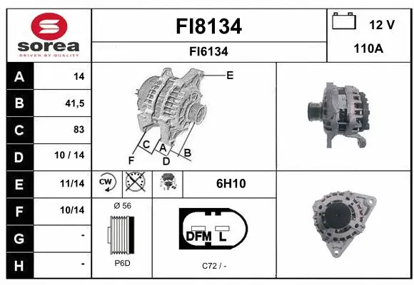 Alternator (FI8134)