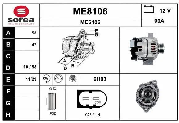 Alternator (ME8106)