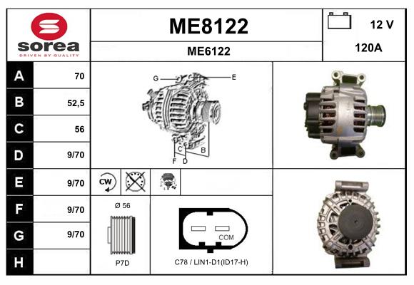 Alternator (ME8122)