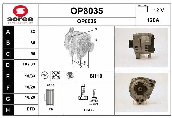 Alternator (OP8035)