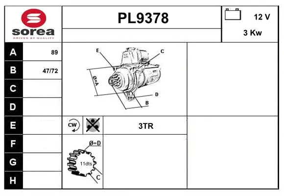 Starter (PL9378)