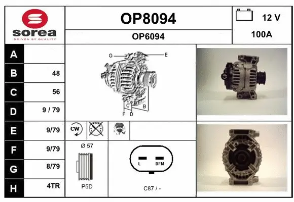 Alternator (OP8094)