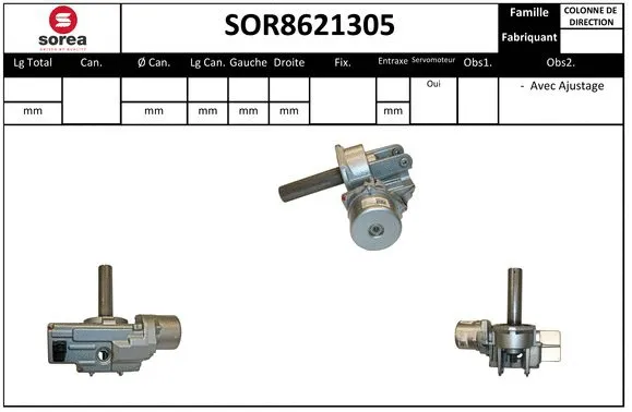 Steering Column (SOR8621305)