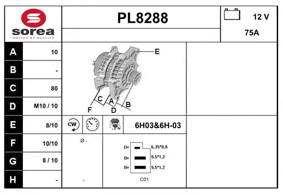Alternator (PL8288)
