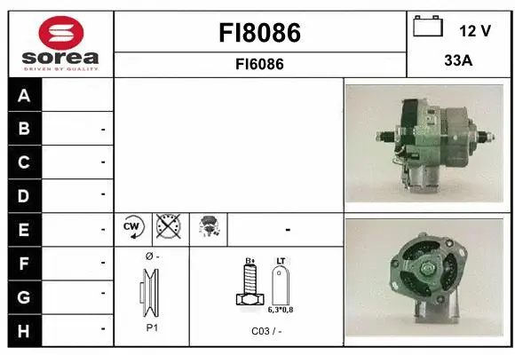 Alternator (FI8086)