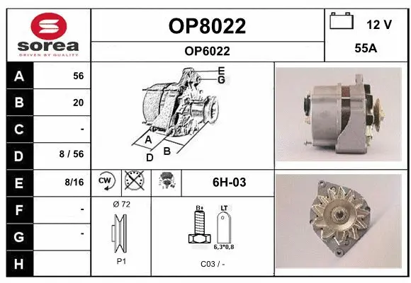 Alternator (OP8022)