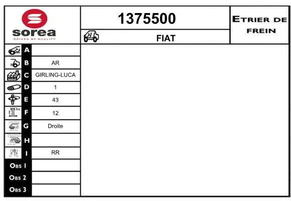 Brake Caliper (1375500)