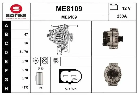 Alternator (ME8109)
