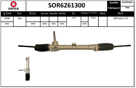 Steering Gear (SOR6261300)