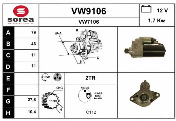 Starter (VW9106)