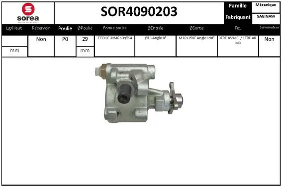 Hydraulic Pump, steering (SOR4090203)