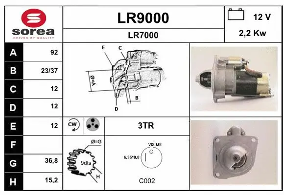 Starter (LR9000)
