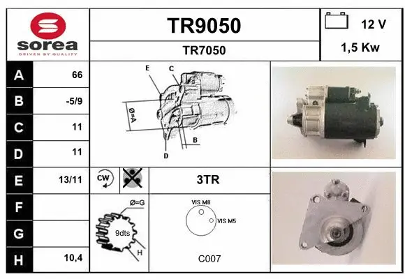 Starter (TR9050)