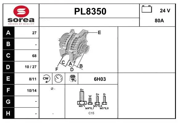 Alternator (PL8350)