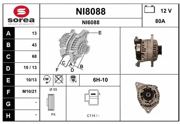 Alternator (NI8088)