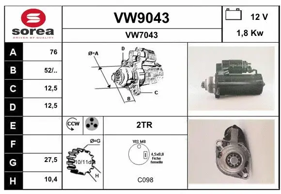Starter (VW9043)
