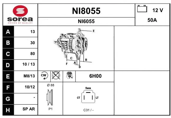 Alternator (NI8055)