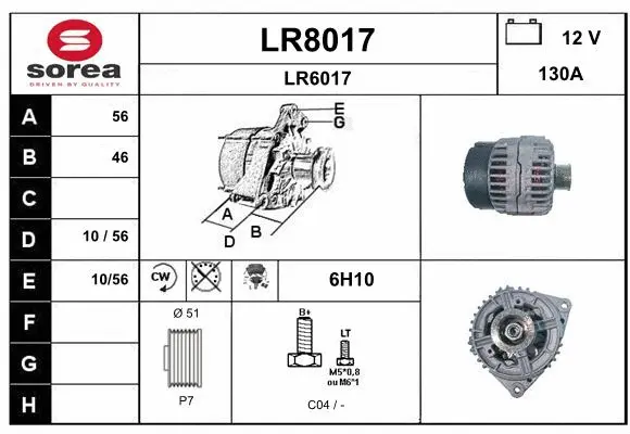 Alternator (LR8017)