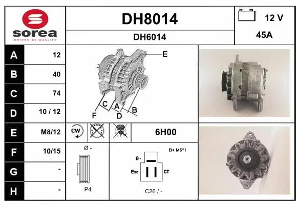 Alternator (DH8014)