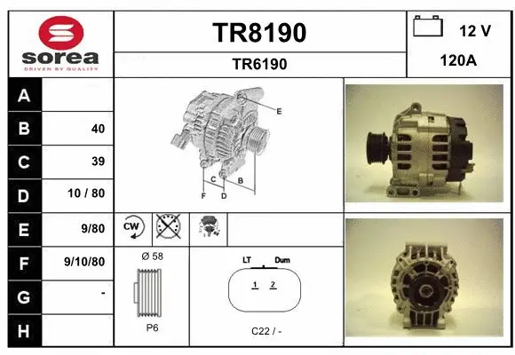 Alternator (TR8190)
