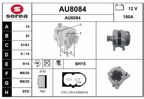 Alternator (AU8084)