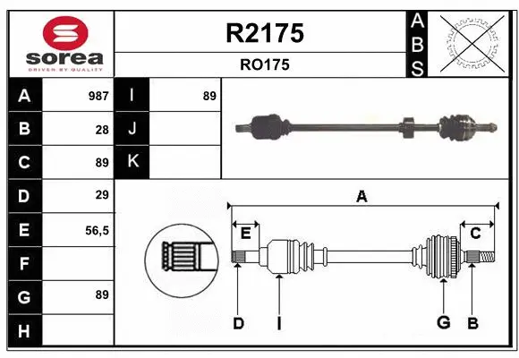Drive Shaft (R2175)