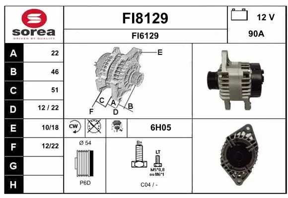 Alternator (FI8129)