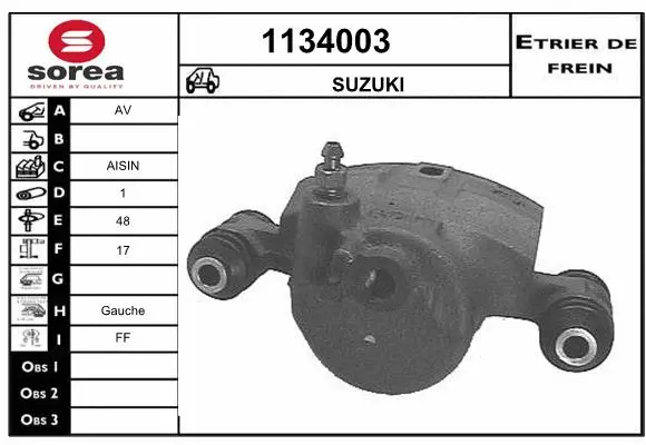 Brake Caliper (1134003)