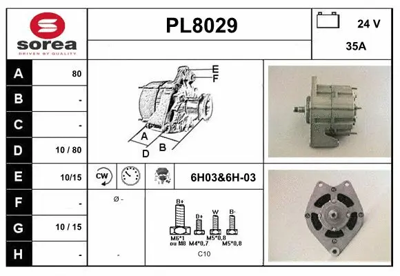 Alternator (PL8029)
