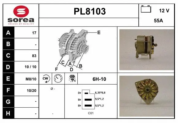 Alternator (PL8103)