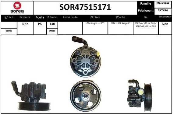 Hydraulic Pump, steering (SOR47515171)