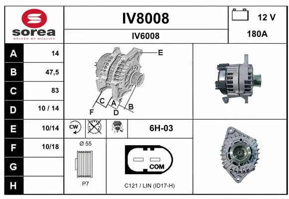 Alternator (IV8008)
