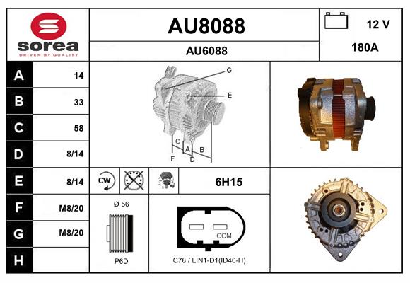 Alternator (AU8088)