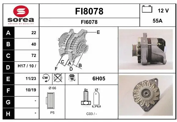 Alternator (FI8078)